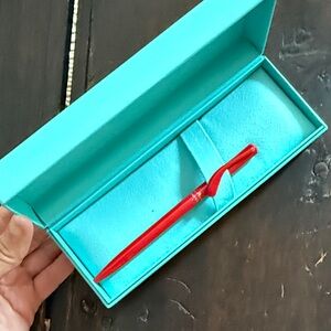 Tiffany & Co. Red Pen in Blue Box